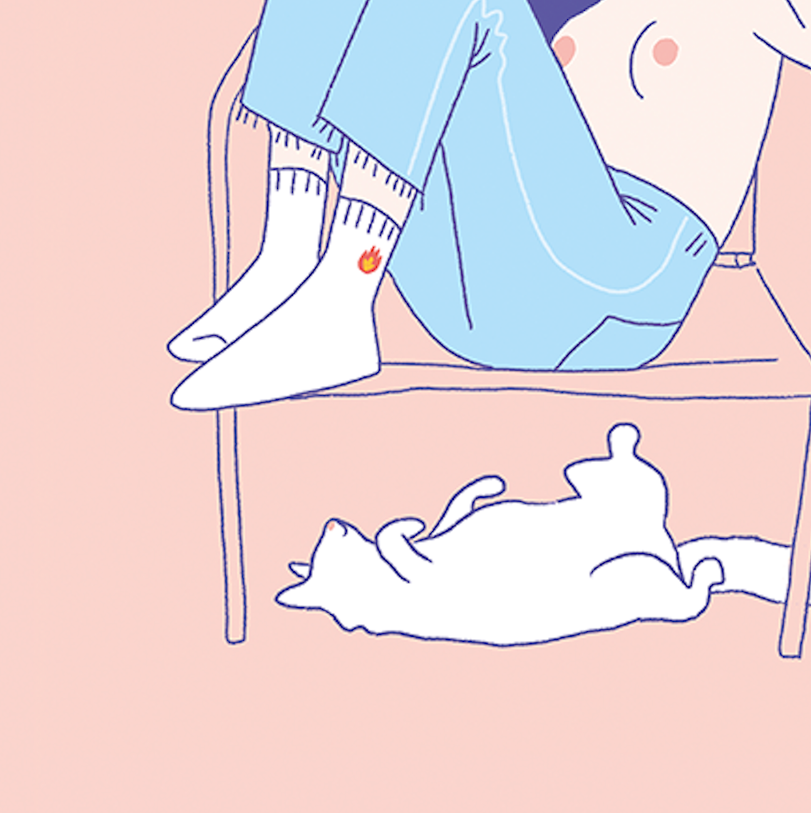 Catsitting (A4 ou 30x40) * Affiche à l'unité
