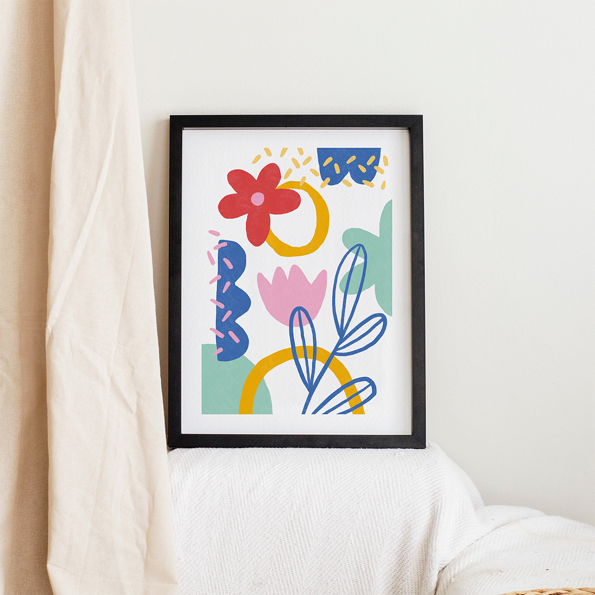 Jardin pop (A4 ou 30x40) * Affiche à l'unité