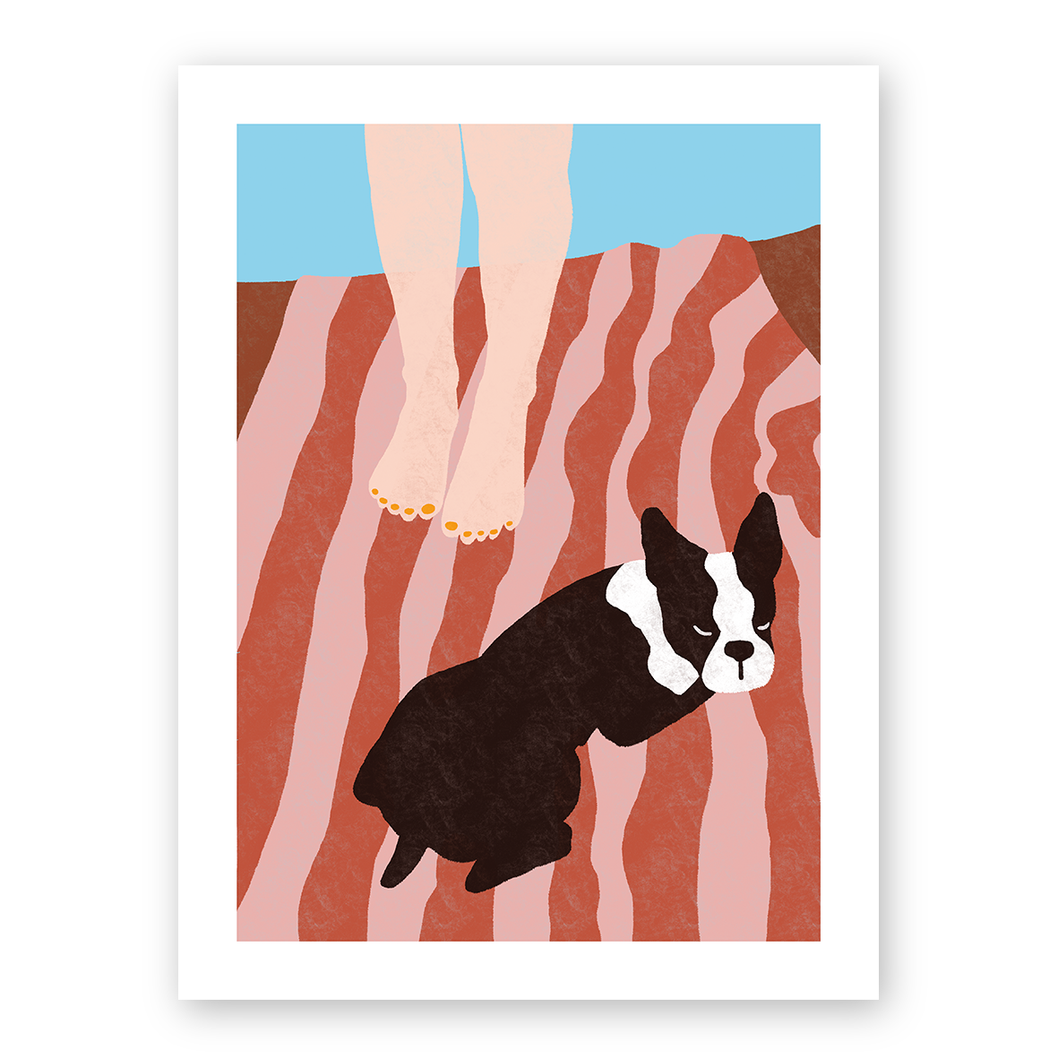 Dog summer (A4 ou 30x40) * Affiche à l'unité