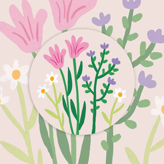 Stickers Fleurs sauvages (x10)