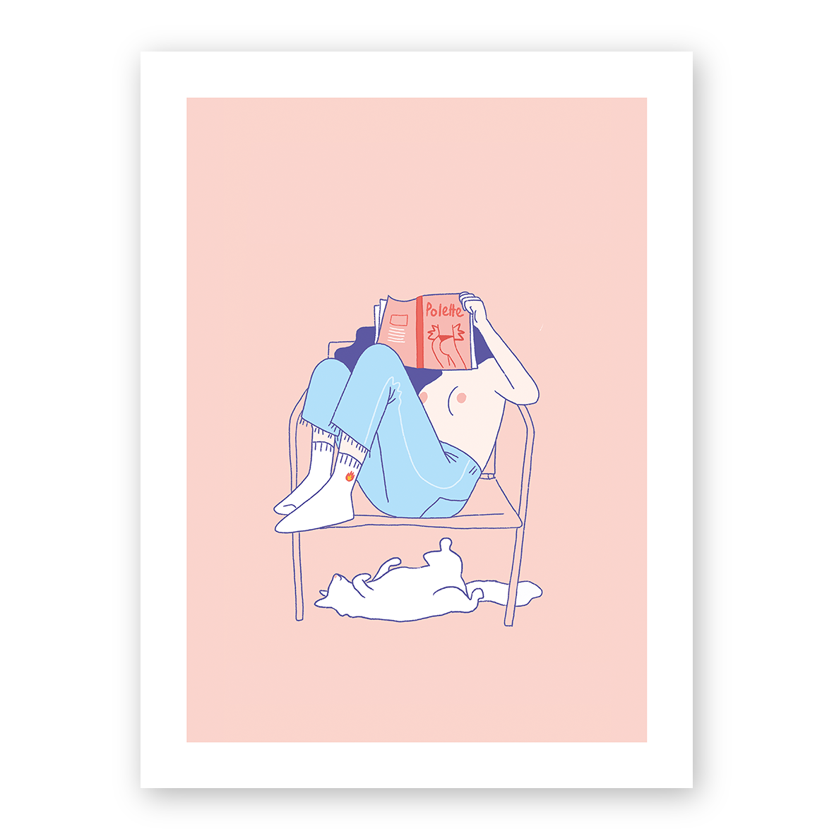 Catsitting (A4 ou 30x40) * Affiche à l'unité