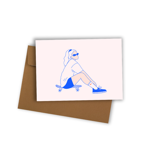 Skate girl (A6) * Lot de 10 cartes