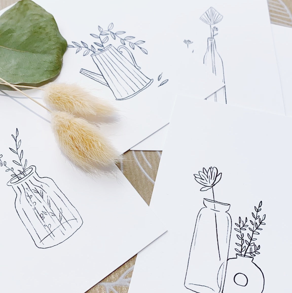 LOT DE 6 MINI-CARTES