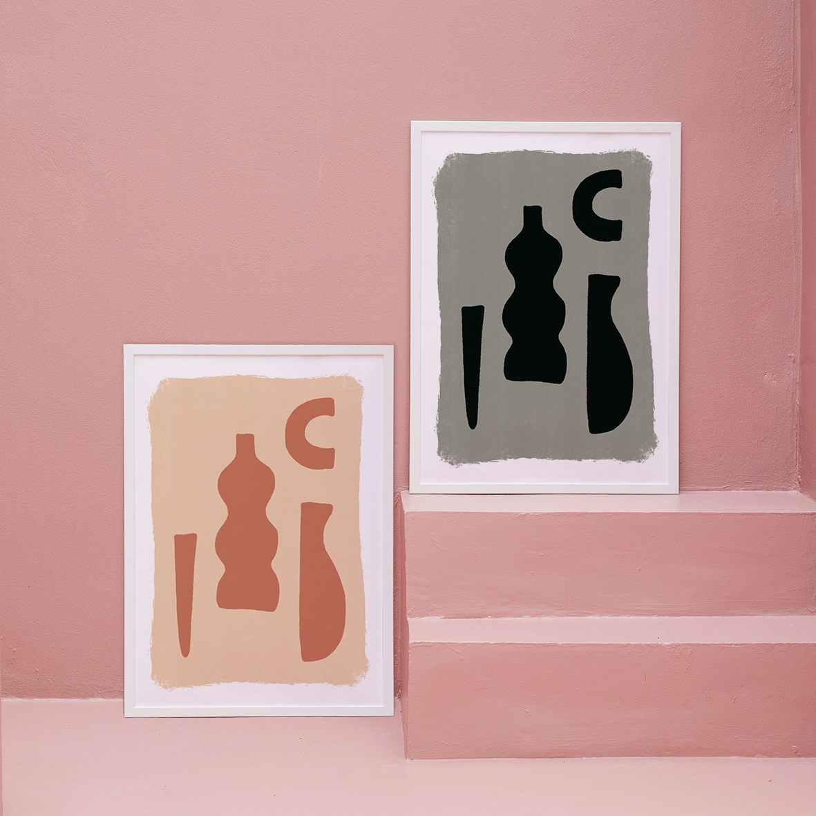 Ombres roses (A4 ou 30x40) * Affiche à l'unité