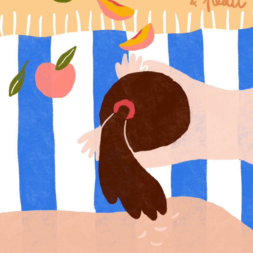 Peau de pêche (30x40) * Affiche à l'unité