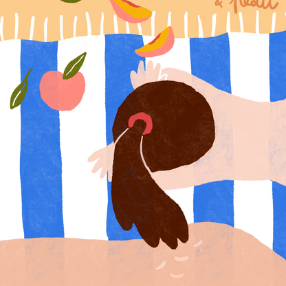 Peau de pêche (30x40) * Affiche à l'unité