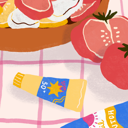 Affiche . Rouge comme une tomate