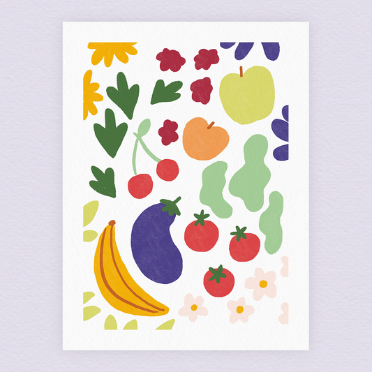 Fruits & légumes (A4 ou 30x40) * Affiche à l'unité