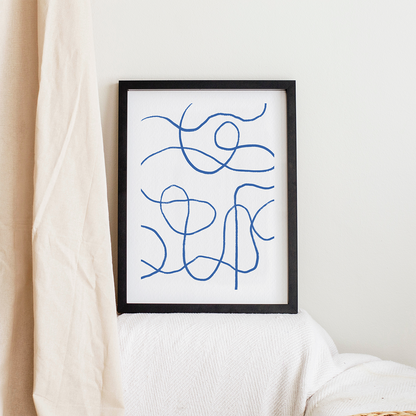 Fil bleu (A4 ou 30x40) * Affiche à l'unité