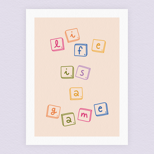 Scrabble (A4 ou 30x40) * Affiche à l'unité