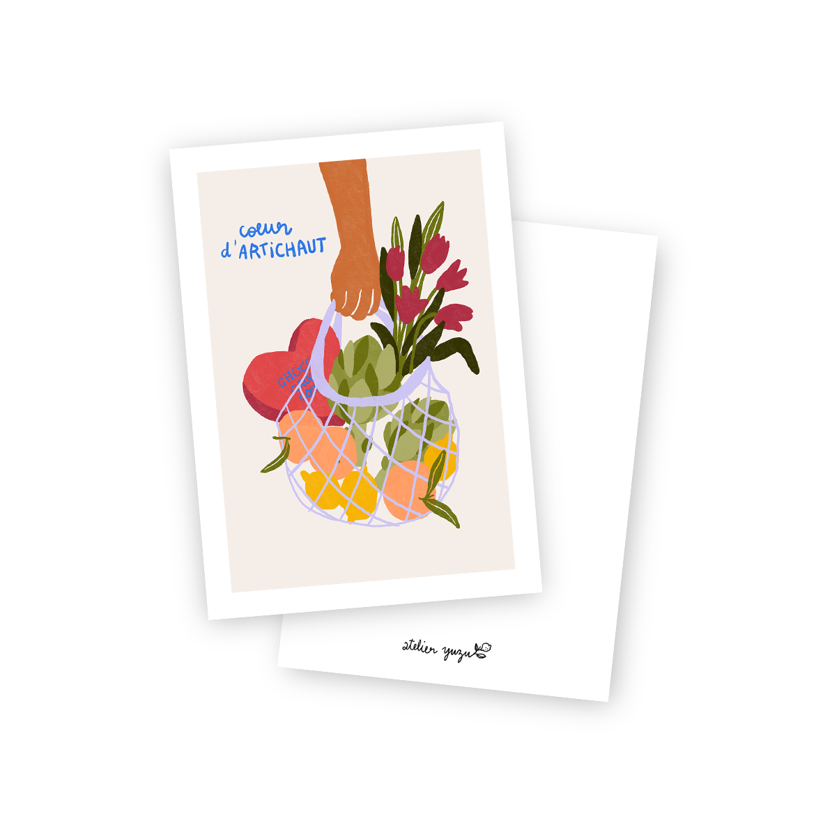Carte . Coeur d'artichaut