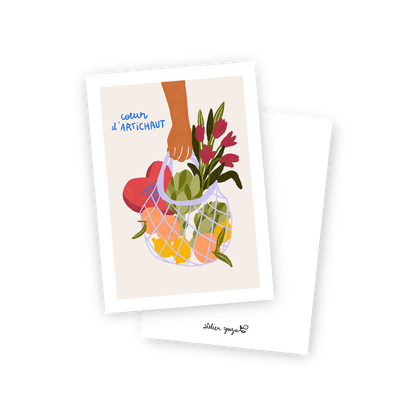 Carte . Coeur d'artichaut