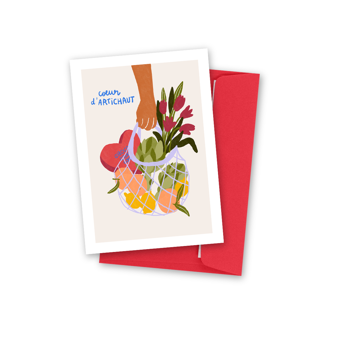 Carte . Coeur d'artichaut