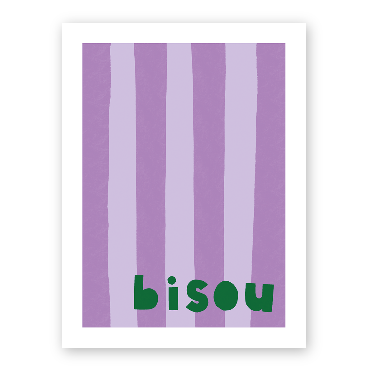 Bisou (A4 ou 30x40) * Affiche à l'unité