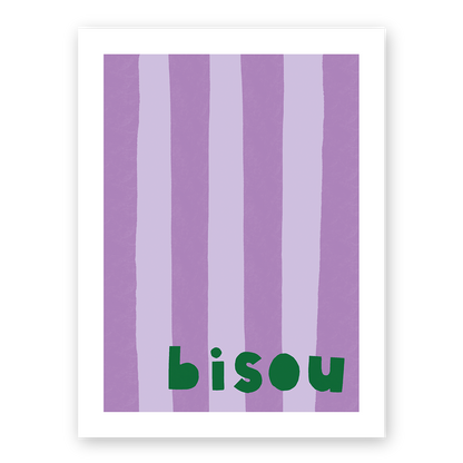 Bisou (A4 ou 30x40) * Affiche à l'unité