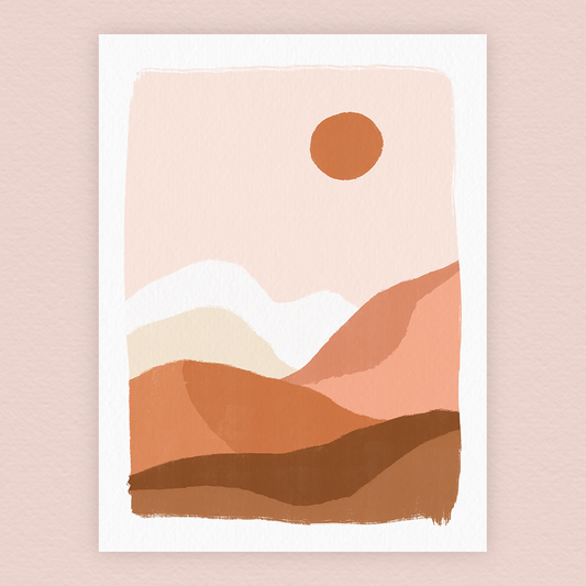Dunes roses (A4 ou 30x40) * Affiche à l'unité