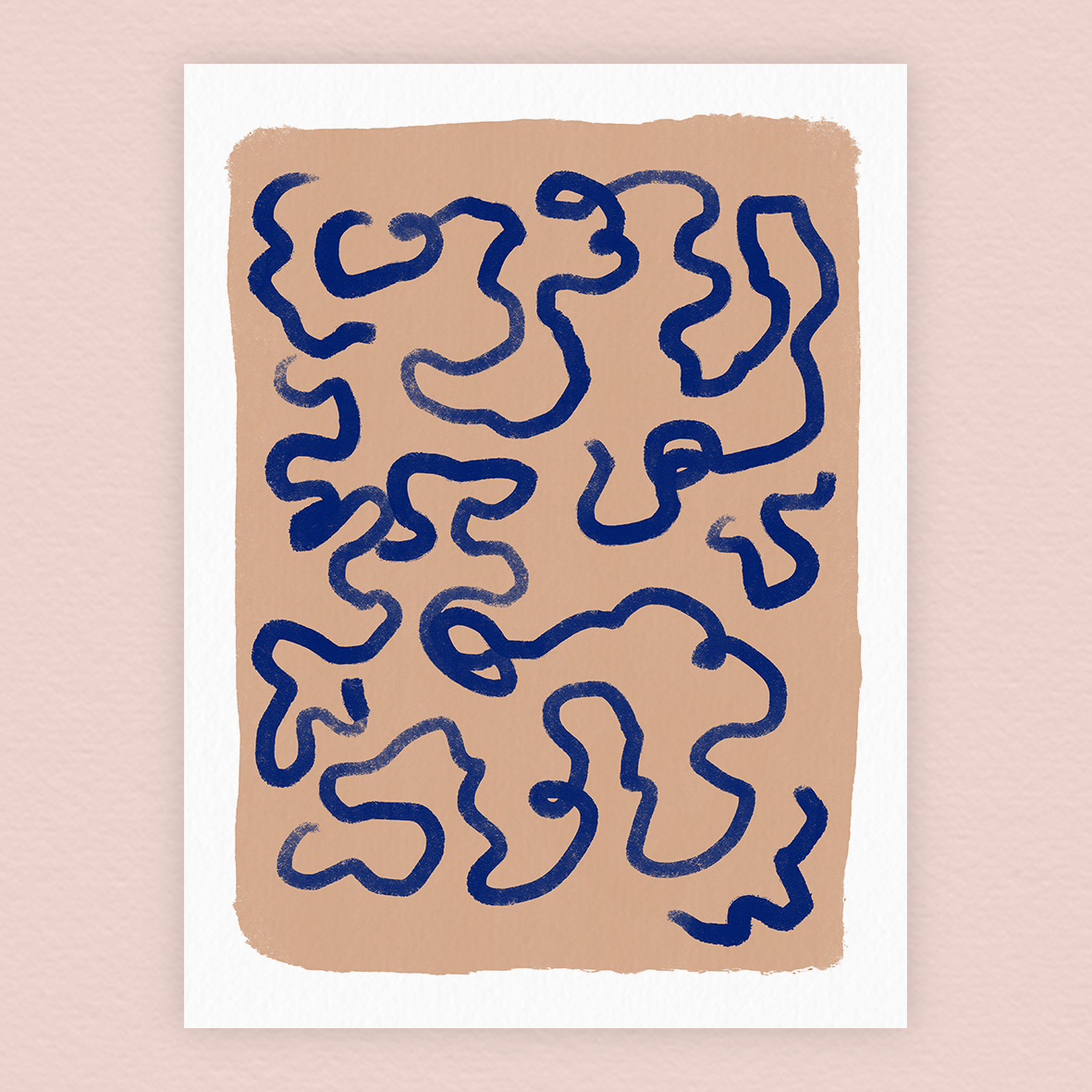 Ligne bleue (A4 ou 30x40) * Affiche à l'unité