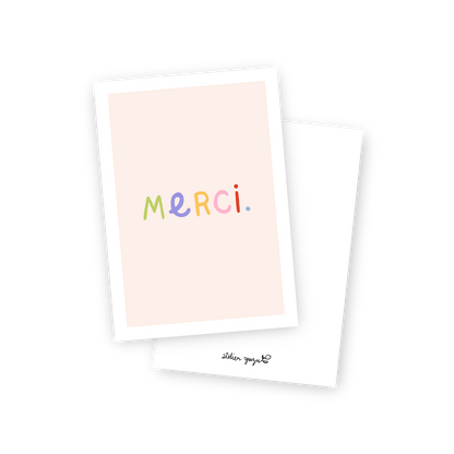 Carte . Merci