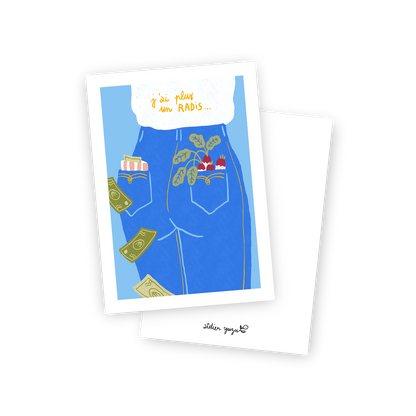Carte . J'ai plus un radis