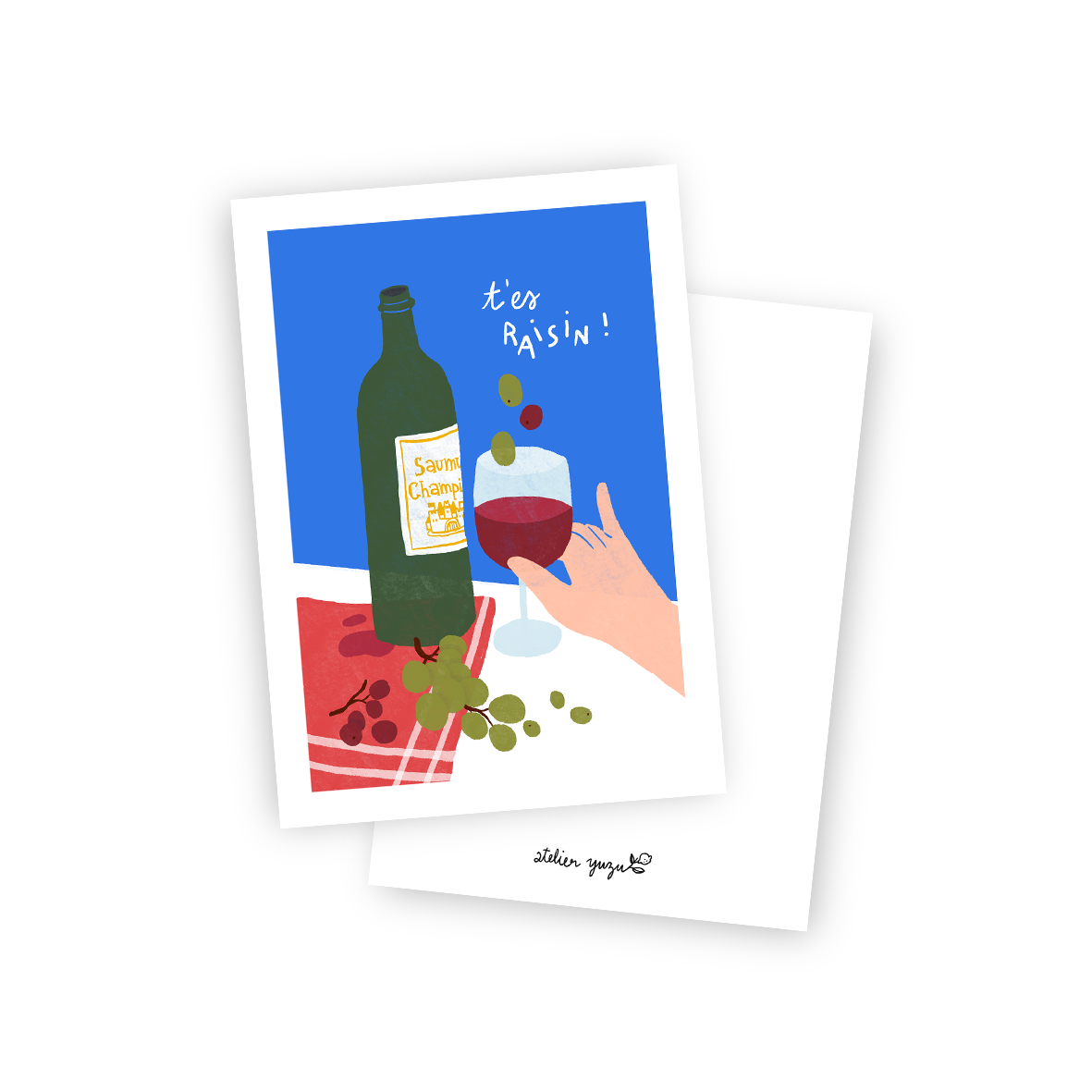 Carte . T'es raisin