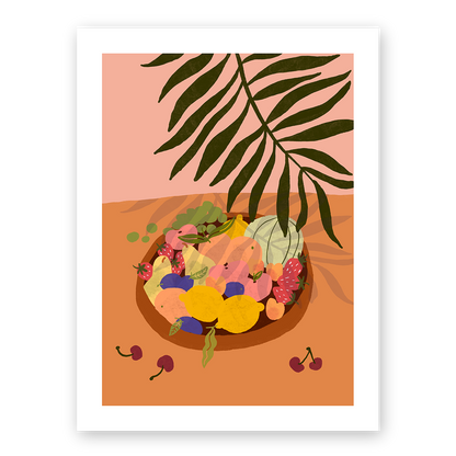 Affiche . Salade de fruits