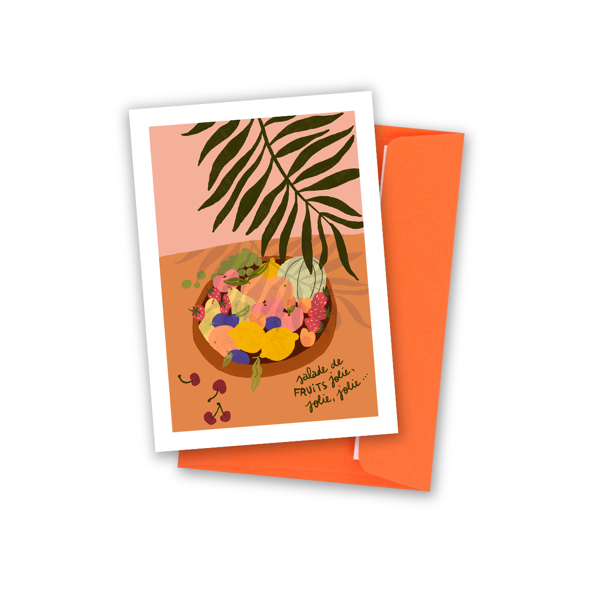 Carte . Salade de fruits