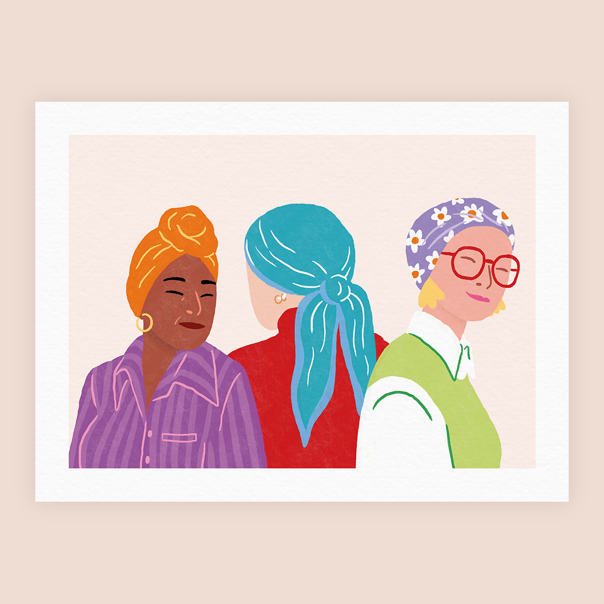 Turbans (A4 ou 30x40) * Affiche à l'unité