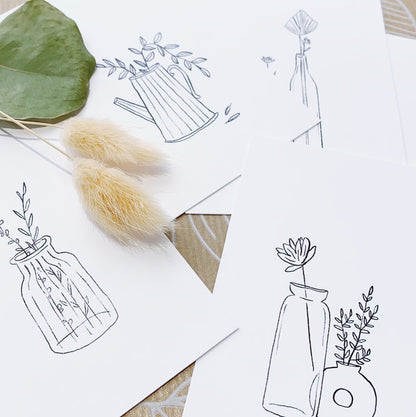 LOT DE 6 MINI-CARTES