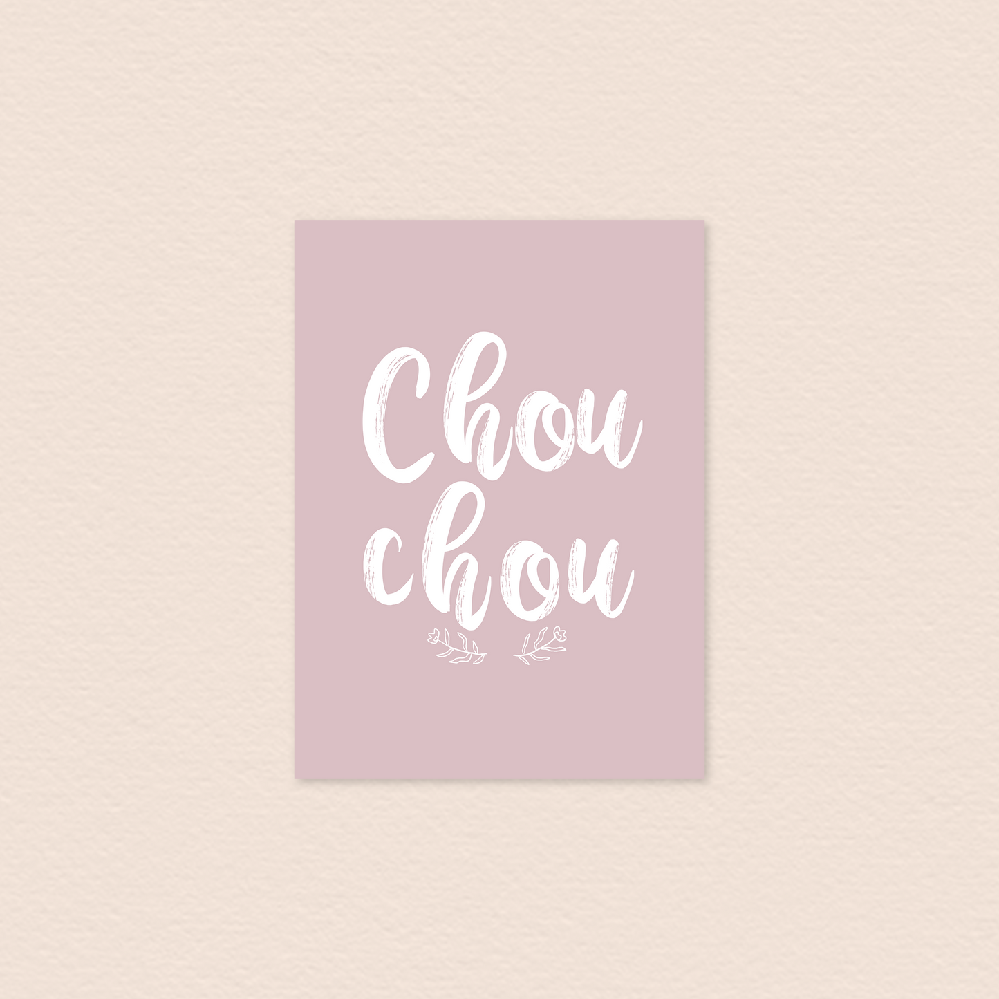 Carte . Chouchou