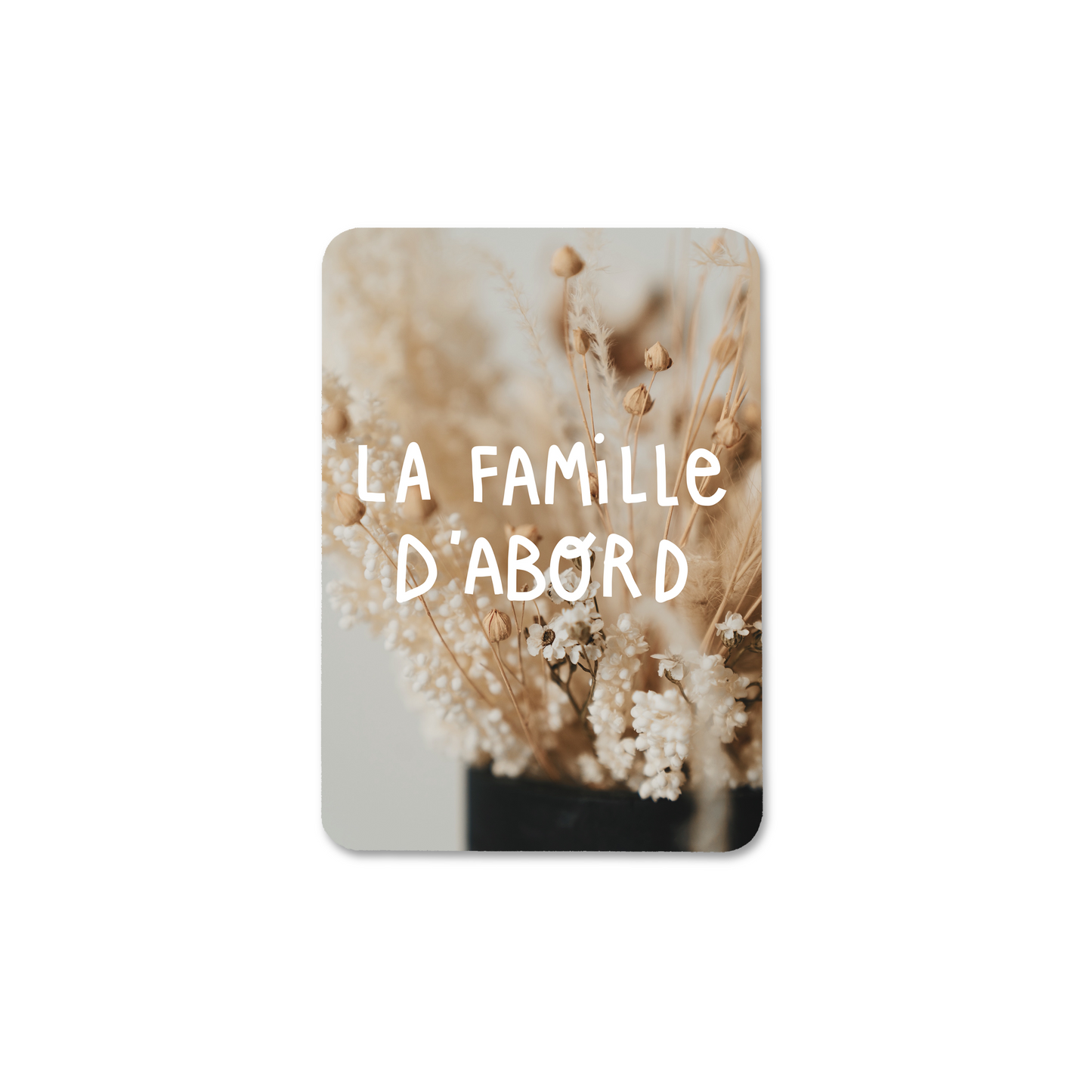 LA FAMILLE D'ABORD