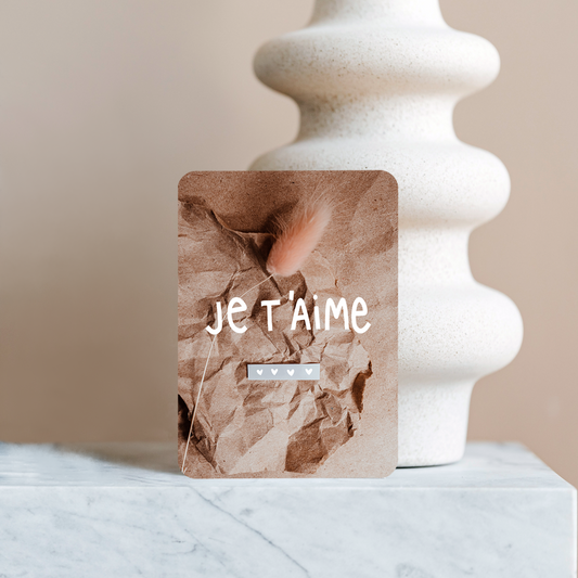 Carte . Je t'aime